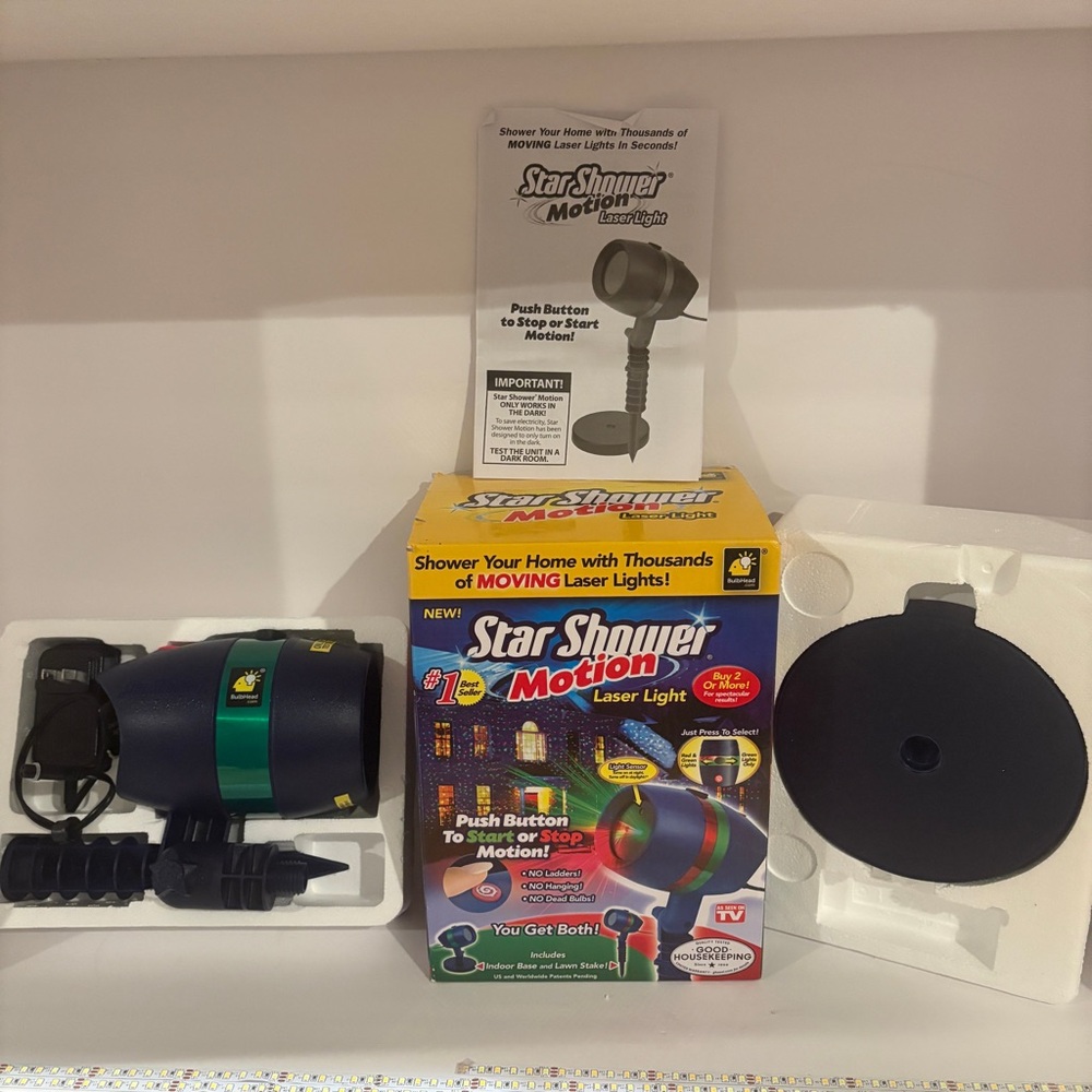 2015 BULBHEAD STAR SHOWER MOTION LASER LIGHT SHOW OPEN BOX  TESTED WORKING